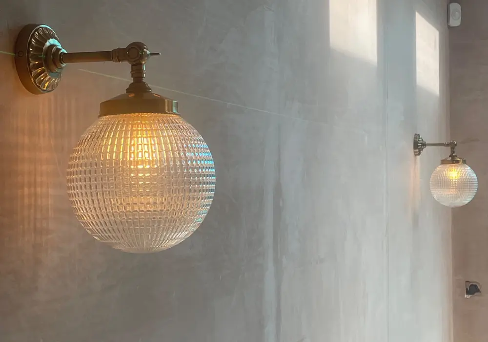 Decorative wall lights installed by Temple Electrical